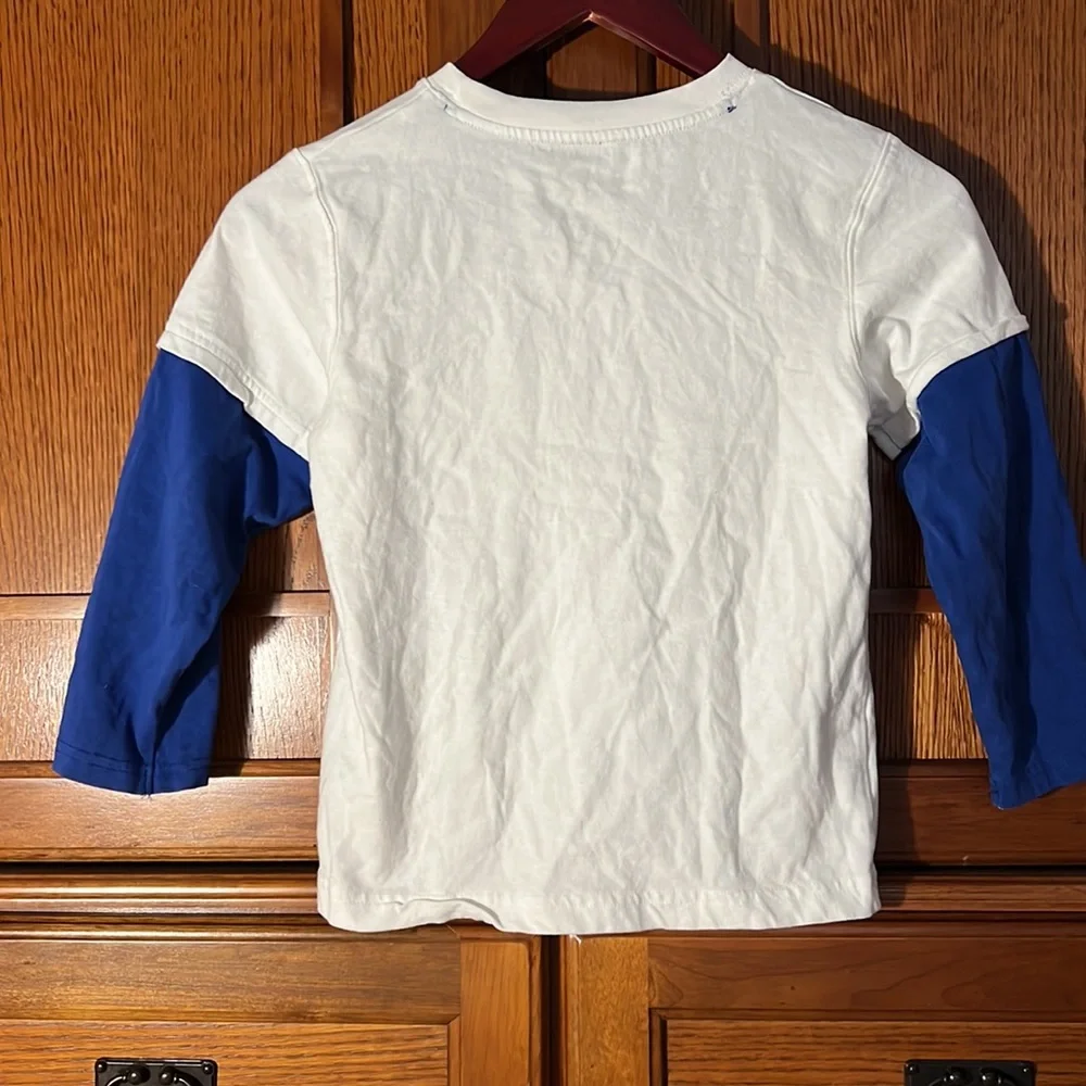 Gymboree Boys Size 6 Snowboarding Shirt Faux Layered Graphic Tee